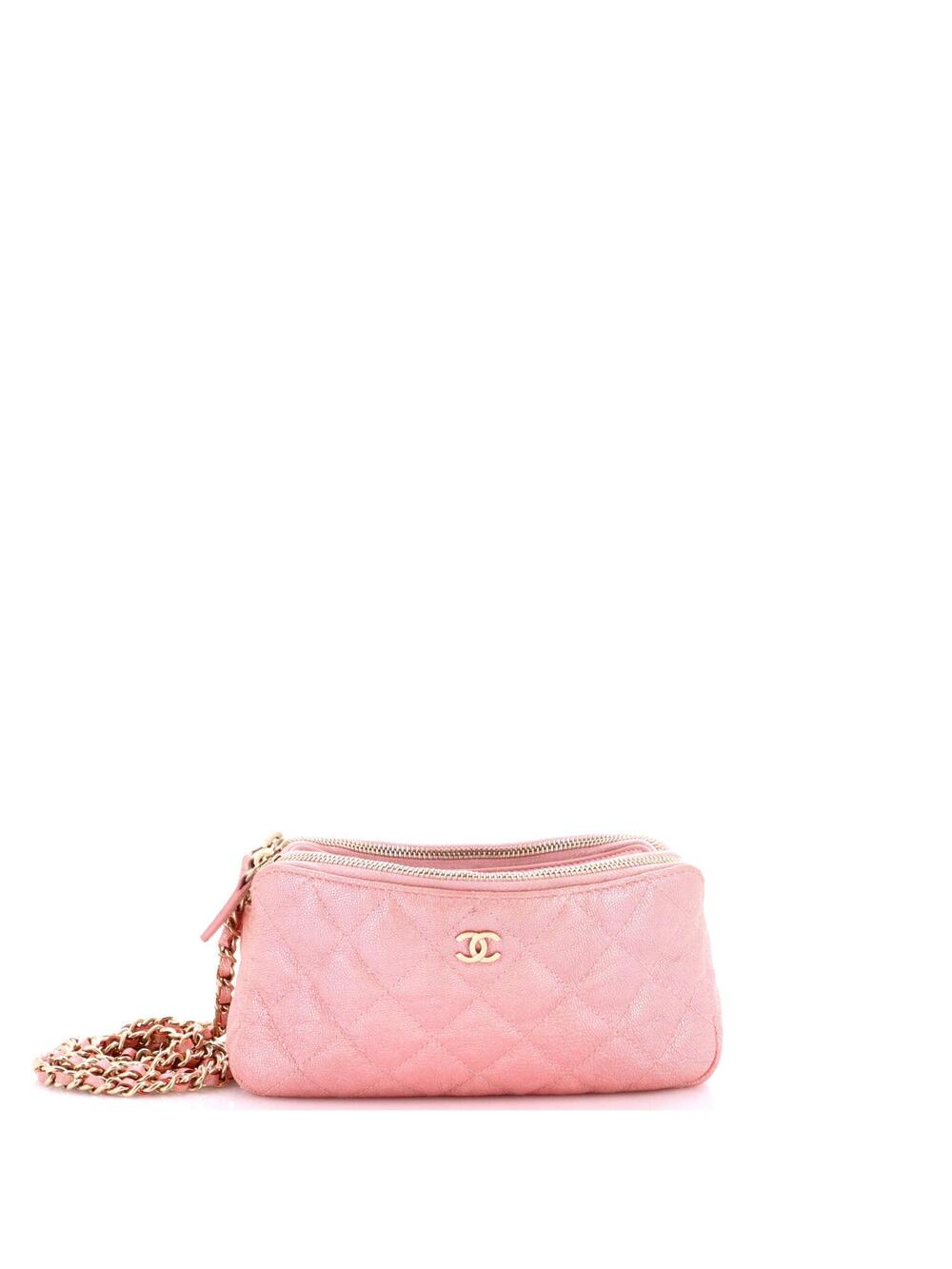 Chanel Double Zip Clutch With Chain #301737C20B